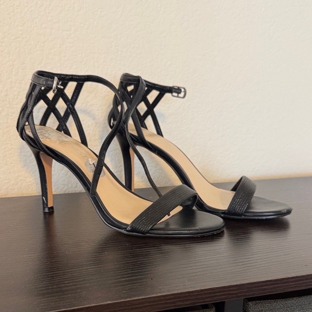 Nine West Black Crisscross Heels